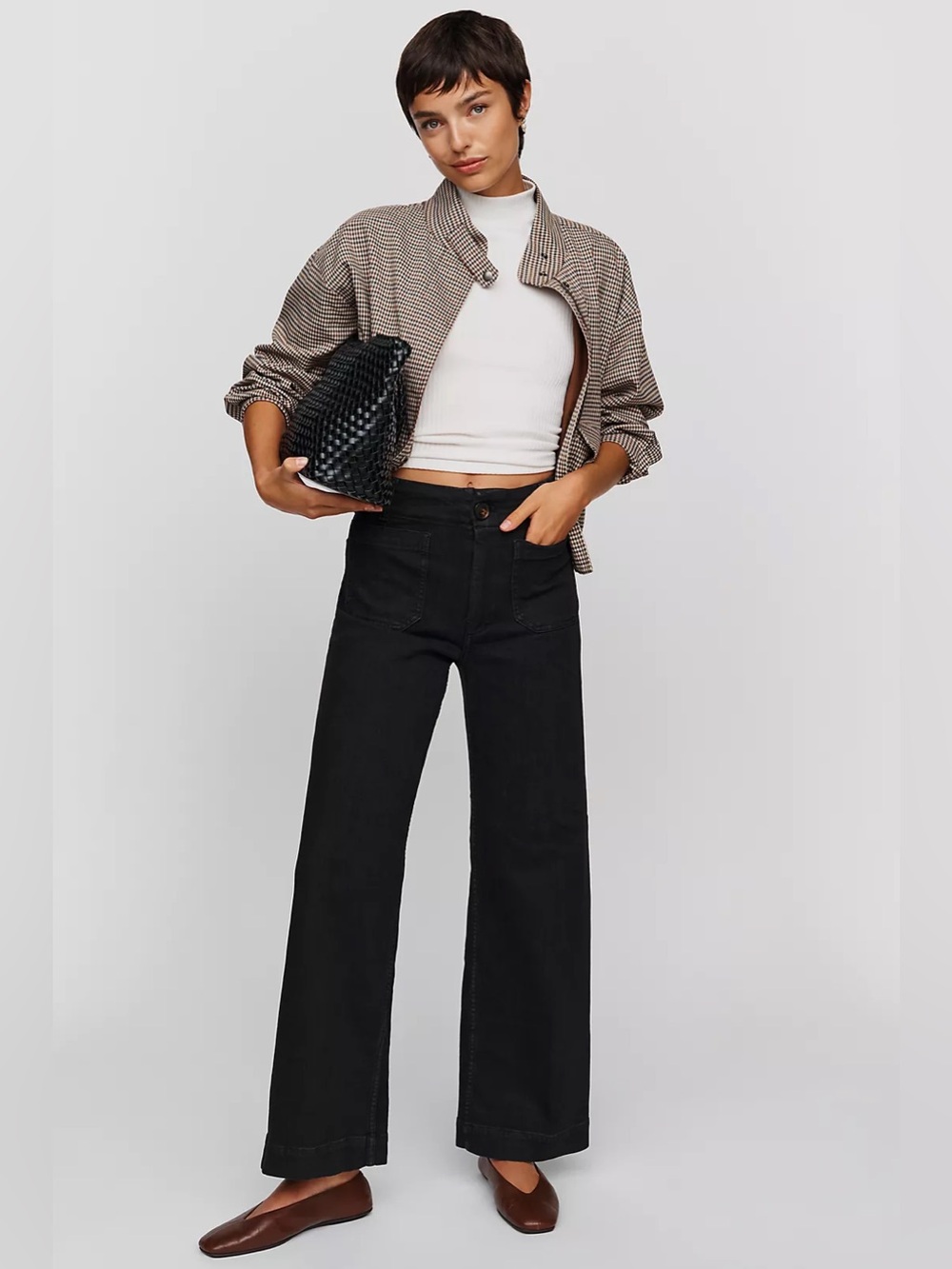 Anthropology Maeve Colette High Rise Wide Leg Full Length Jeans